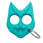 Mean Cat Protector Knuckle Keychain Tiffany Blue