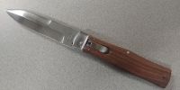 Mikov 241 Predator Lever Lock Wood Automatic Knife File Work Bayo