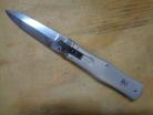 Mikov Leverlock Grey Automatic Knife Satin Dagger