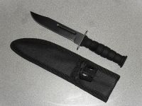 Mini 7.5 Inch Survival Boot Knife Black