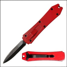 Mini Coffin Red D/A OTF Automatic Knife Black Dagger