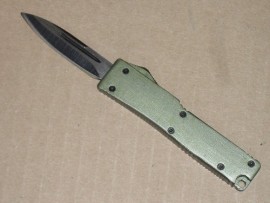 Mini D/A OTF Green Keychain Automatic Knife 5 Inches
