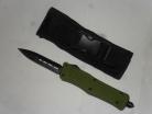 Delta Force D/A OTF Army Green Automatic Knife Black Dagger