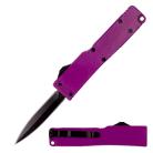 Mini Firecracker Purple D/A OTF Automatic Knife Black Dagger