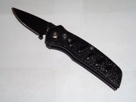 5.25" Mini Hot Black Automatic Knife