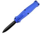 Mini Vampire Blue D/A OTF Automatic Knife Black Dagger