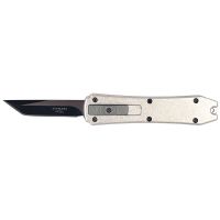 Mini Vampire Silver OTF Automatic Knife Black Tanto