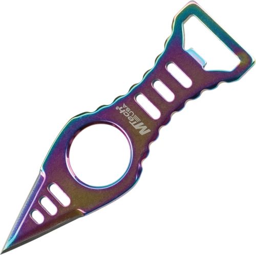 Mtech Finger Hole Rainbow Neck Knife Bottle Opener