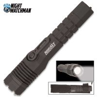 Night Watchman Black ABS Stun Gun Flashlight 28,000 Volts