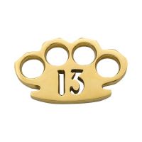 Number 13 Cut Palm 10 Ounce Brass Knuckles Paperweight