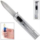 Out The Front OTF Butane Lighter Automatic Knife Silver