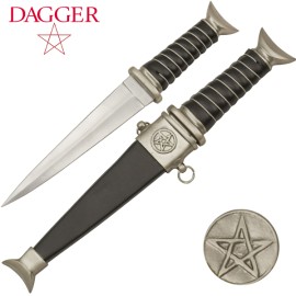 Pagan Pentagram 13" Athame Dagger Blade Knife