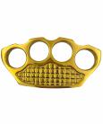 Palm Grid Real Brass Knuckles Paperweight 11.2 Ounces