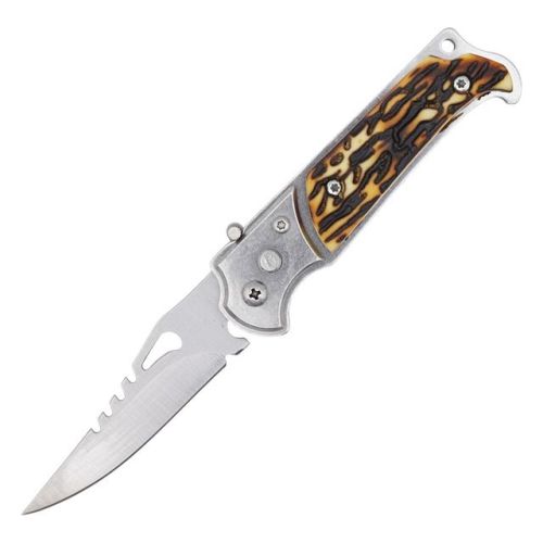 Panic Switch Mini Automatic Push Button Pocket Knife