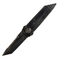 Paragon Dredd Lock Black Gravity Knife Black Tanto Top Serrated