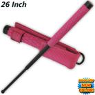 Police Baton 26 Inch Public Safety Pink Expandable Stick