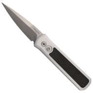 Pro-Tech Godson Automatic Knife Silver CF (7.56" Overall)