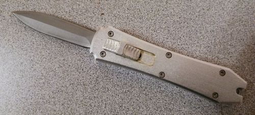 Protector Mini Silver D/A OTF Keychain Automatic Knife