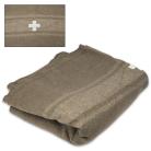 Replica Olive Drab Swiss Army Wool Blanket 64" x 84"
