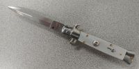 SKM 5" Pearl White Stiletto Automatic Knife Dagger