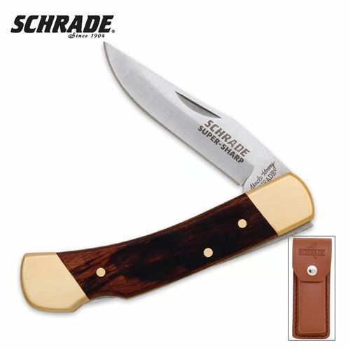 Schrade Uncle Henry Smokey Folding Knife w/ Sheath LB5