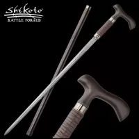 Shikoto Rurousha Forged Sword Cane Damascus
