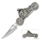 Skull Motorcycle Folding Pocket Knife