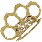 Skulls Gold Brass Knuckles Belt Buckle Paperweight
