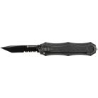 Smith Wesson Assist OTF Knife Finger Actuator Black Tanto Serrated