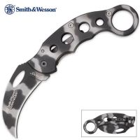 Smith & Wesson Extreme Ops Folding Knife Camo Karambit