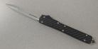 Special 10" Black Carbon D/A OTF Automatic Knife Satin Dagger