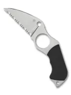 Spyderco Swick 6 Neck Knife Black FRN Serrated (2.73" Satin LC200N) FB14S6