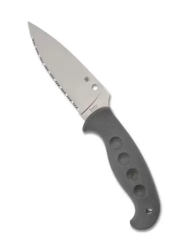 Spyderco Temperance Sprint Run Serrated Cru Wear Blade Gray FRN FB05SGY