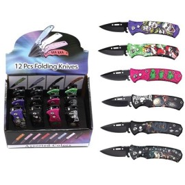 Superhero 12pc Mini Automatic Knife Set