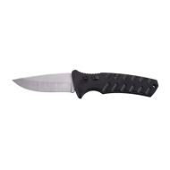 8" Swift Edge Tactical Black Automatic Knife Silver Blade