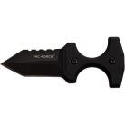 Tac Force Push Dagger Neck Knife Black