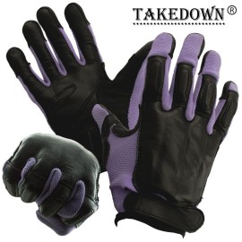 Takedown Medium Purple Full Finger Steel Shot Knuckles Sap Gloves