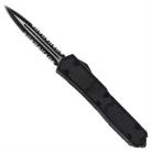 Titan 2 Black D/A OTF Automatic Knife Black Double Serrated Dagger