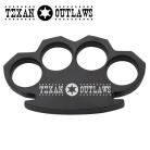 Texan Outlaws 10 Ounce Brass Knuckles Paperweight Black