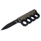 The Bone Edge 8.5" Black Gray Spring Assisted Knife