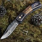 Timber Wolf File Work Damascus Folding Pocket Knife