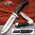 Timber Wolf Two Piece Knife Set Black