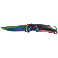 Tinite Coated Automatic Knife with Round Handle