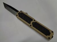 Titan Tan D/A OTF Automatic Knife Black Tanto