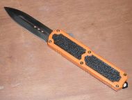 Titan Orange D/A OTF Automatic Knife Black Dagger