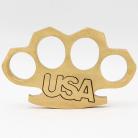 USA 100% Pure Brass Knuckles Belt Buckle Paper Weight Accessory