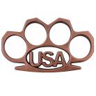 USA Brass Knuckles Paperweight Copper