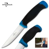 Wahoo Killer Fishing Knife Blue