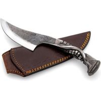 Warriors Quest Railroad Spike Knife Hunter Carbon Steel Trail Point (4" Blade)