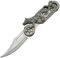 Wolf Rider Motorcycle Folder Pocket Knife